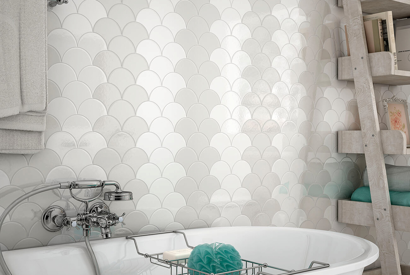 SCALE FAN WHITE / LIGHT GREY